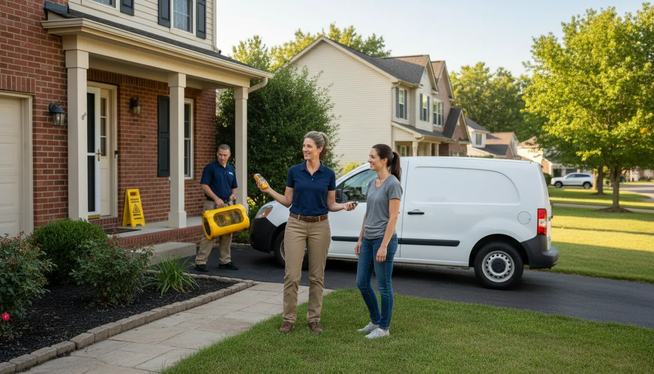 Residential water damage restoration in Jefferson, OR